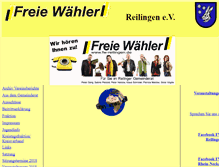 Tablet Screenshot of fw-reilingen.de